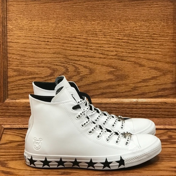Converse CTAS MC White Black Star Print Shoes - Picture 3 of 8